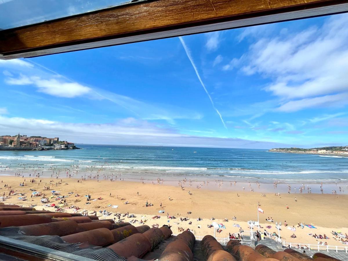 Atico Primera Linea Playa De San Lorenzo Χιχόν Εξωτερικό φωτογραφία